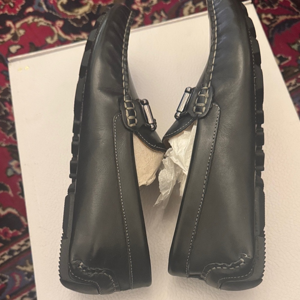 Nordstrom Men's Black Leather Loafers - Picture 5 of 9